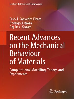 cover image of Recent Advances on the Mechanical Behaviour of Materials